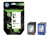 HP Original 21/22 Druckerpatronen Multipack C/M/Y/BK (SD367AE301)