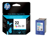 HP Original 22 Druckerpatrone cyan magenta gelb 165 Seiten 5ml (C9352AE301)