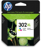 HP Original 302XL Druckerpatrone - cyan,  magenta,  gelb (F6U67AE)
