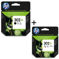 HP Original 302XL Druckerpatronen - Multipack (F6U67AE + F6U68AE)