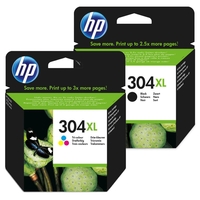 HP Original 304XL Druckerpatronen - Multipack (N9K08AE+N9K07A)