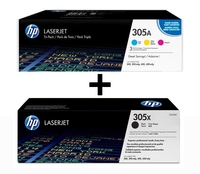 HP Original 305A/305X Toner - 4er Multipack (CF370AM,  CE410X)