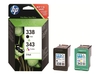 HP Original 338/ 343 Druckerpatronen Doppelpack schwarz,  cyan,  magenta,  gelb (SD449EE)