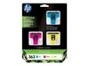 HP Original 363 Druckerpatronen Multipack C/M/Y (CB333EE)