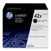 HP Original 42X Toner 2x 2er Set schwarz 4x 20.000 Seiten (Q5942XD+Q5942XD)