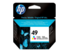 HP Original 49 Large Tintenpatrone cyan magenta gelb 350 Seiten 23ml (51649AE)