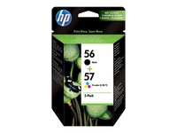 HP Original 56/57 Druckerpatronen Doppelpack schwarz; cyan,  magenta,  gelb (SA342AE)