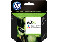 HP Original 62XL Druckerpatrone - cyan,  magenta,  gelb (C2P07AE)