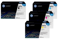 HP Original 641A Toner 4er Set schwarz,  cyan,  magenta,  gelb