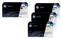 HP Original 645A Toner 4er Set schwarz,  cyan,  magenta,  gelb