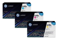 HP Original 648A Toner 3er Set cyan,  magenta,  gelb 11.000 Seiten