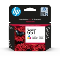 HP Original 651 Druckerpatrone - cyan,  magenta,  gelb (C2P11AEBHK)