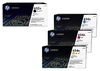HP Original 652A/ 654A Toner 4er Set schwarz,  cyan,  magenta,  gelb
