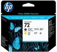 HP Original 72 Druckkopf schwarz matt gelb 130ml (C9384A)