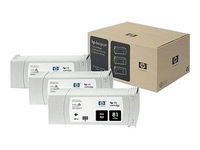 HP Original 81 Druckerpatronen 3x schwarz 1.000 Seiten 680ml (C5066A)
