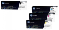 HP Original 827A Toner 4er Set schwarz,  cyan,  magenta,  gelb