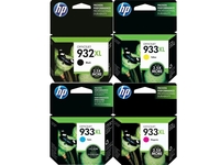 HP Original 932XL/933XL Multipack Druckerpatronen schwarz cyan magenta gelb (C2P42AE)