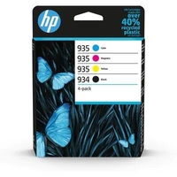 HP Original 934/935 Druckerpatronen 4er Multipack schwarz,  cyan,  magenta,  gelb (6ZC72AE)