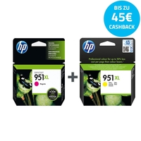 HP Original 951XL Druckerpatronen Doppelpack magenta+ gelb jeweils 1.500 Seiten 17ml