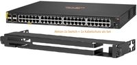HPE Aruba CX 6100 48G 4SFP+ Switch JL676A + HPE Aruba X511 Kabelschutz JL742A