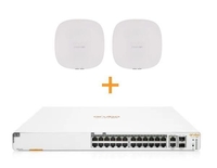 HPE Aruba Instant On 1960 24G PoE inkl. 2x HPE Aruba Instant On AP25 Access Point ohne Netzteil