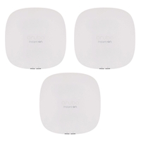 HPE Aruba Instant On 3x AP25 (RW) ohne Netzteil Access Point 4x4 Wi-Fi 6 Indoor PoE fähig (Set 3xR9B28A)