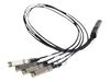 HPE FlexNetwork X240 40G QSFP+ to 4x10G SFP+ 1m Direct Attach Copper Splitter Cable