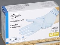 HYGONORM Handschuhe Einmalhands. Gr.M 250St.Nitril M Blau