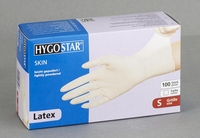 HYGOSTAR Handschuhe Handschuhe Latex Gepudert S S weiß