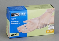 HYGOSTAR Handschuhe Handschuhe Vinyl Puderfrei M M Transparent