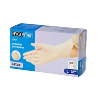 HYGOSTAR unisex Einmalhandschuhe GRIP weiß Größe L - 100 Stück