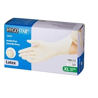 HYGOSTAR unisex Einmalhandschuhe GRIP weiß Größe XL - 100 Stück
