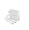 Hyper® HyperJuice PD3.1 140 W 3-port GaN Wall-Charger - w 2m USB-C toC PD3.1 cable & Travel Adapters