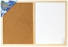 Idena Whiteboard-Pinnwand 60, 0 x 40, 0 cm Kork/Whiteboard braun/weiß