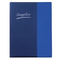 Idena Zeugnismappe Idena Zeugnisringbuch A4 10 bl DIN A4 blau/dunkelblau
