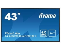 Iiyama ProLite LH4352UHS-B1 108cm (42, 5 Zoll) 4K UHD Auflösung,  24/7 Betriebszeit,  Intel® SDM-S Steckplatz