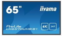 Iiyama Ultra Slim Line LH6570UHB-B1 Signage Display 164 cm (64, 5 Zoll) 4K UHD,  VA-Panel,  700 cd/m²,  24/7,  Android