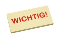 inFO Haftmarker 3x50 inFO Haftmarker Wichtig pastellgelb "WICHTIG!"