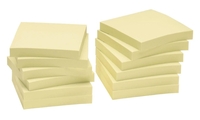 inFO Haftnotizen 12 Z-Notes recy.gelb 7, 5x7, 5cm Gelb