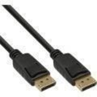 InLine DisplayPort Kabel 0.5 m,  vergoldete Kontakte,  schwarz