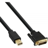InLine Mini DisplayPort zu DVI Kabel 1m,  vergoldete Kontakte,  schwarz