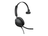 Jabra Evolve2 40 MS kabelgebundenes On-Ear Mono Headset mit Geräuschisolierung