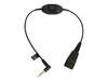 Jabra Quick Disconnect Headset-Kabel Push to Talk 8800-00-84