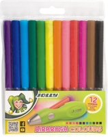 JOLLY Airbrush-Stifte JOLLY Airbrush Nachfüller 12St 0.3 mm Mehrfarbig