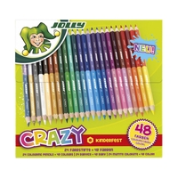 JOLLY Buntstifte JOLLY Superstick CRAZY,  24 St. Mehrfarbig