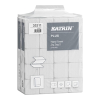 KATRIN Papierhandtücher Katrin Handt.Plus ZickZack 2-lagig