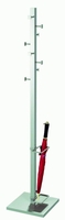 Kerkmann Garderobenständer Garderobenständer Slim Line alusilber Stahl 31, 0 x 175, 0 cm