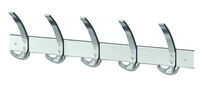 Kerkmann Wandgarderobe Garderobenleiste 65 cm alusilber Stahl 65, 0 x 17, 0 cm