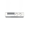 Kindermann Konnect flex Modulträger 4fach 2xStrom,  Aluminium natur,  eloxiert