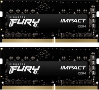Kingston FURY Impact SO-DIMM Kit 16GB,  DDR4-2666,  CL15-17-17